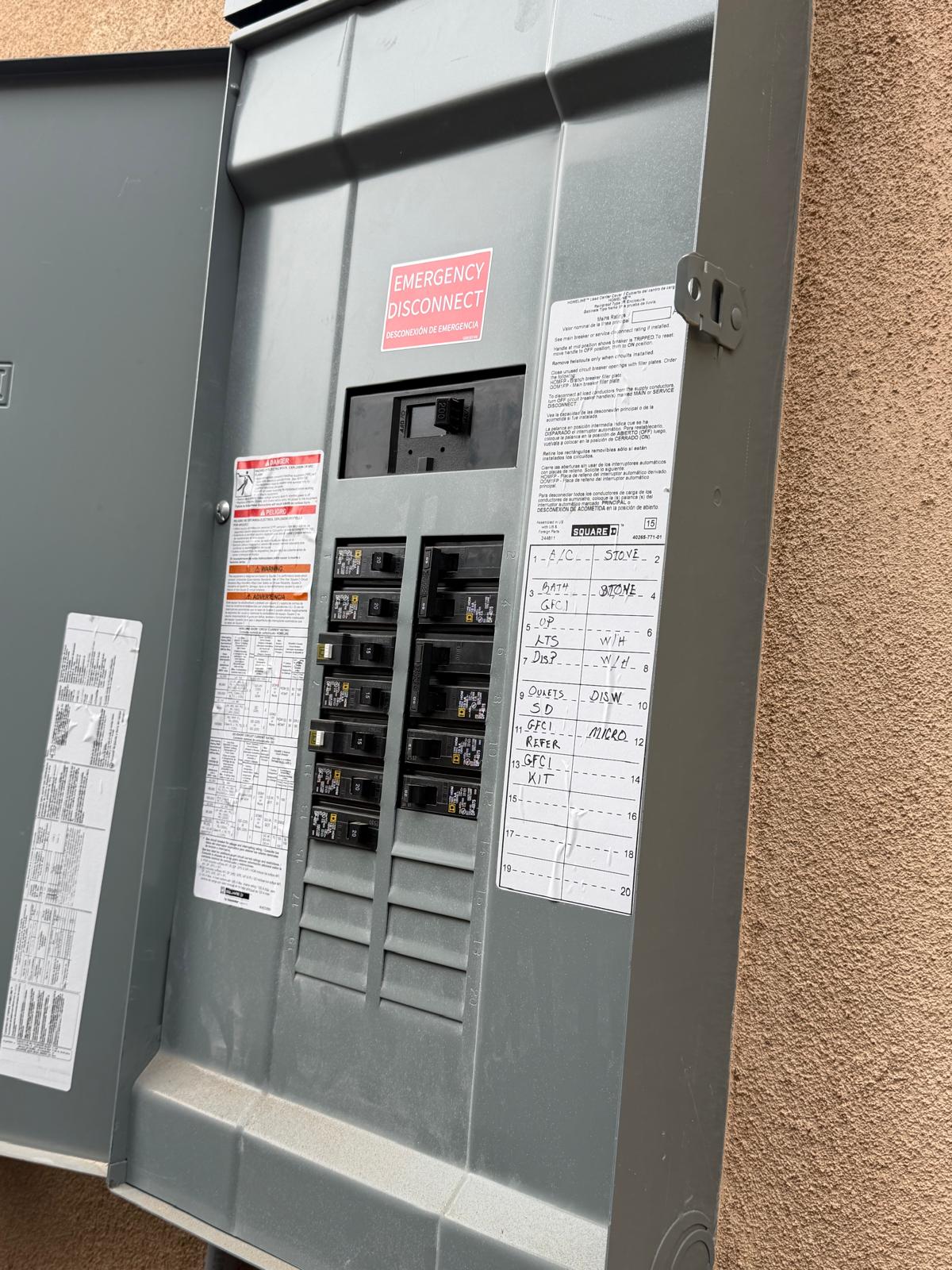 Electrical panel breaker repair and upgrade in San Diego