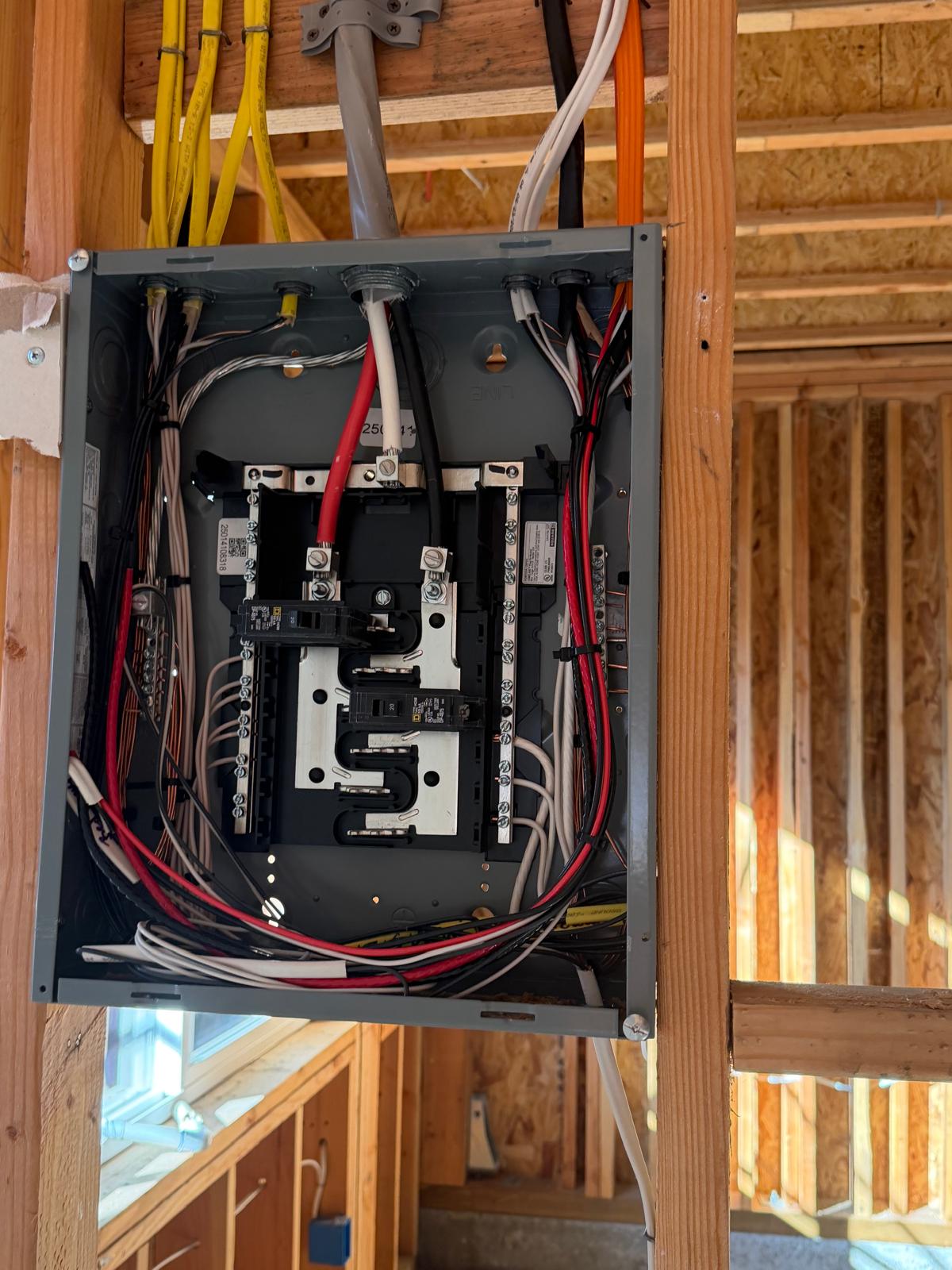 New electrical panel installation in San Diego