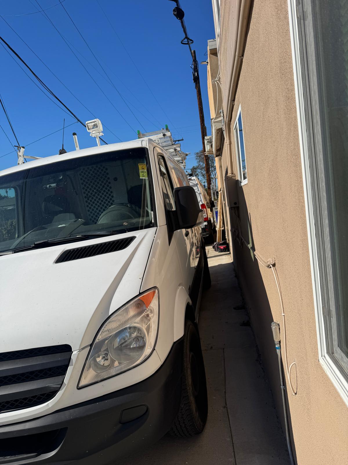 Sky Source Electric service van ready for a call in San Diego