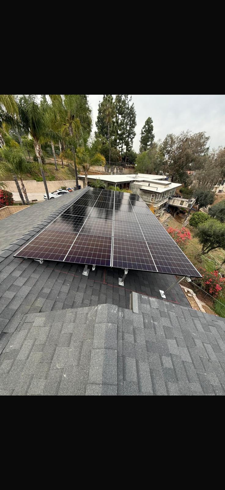 Ground-mount solar and battery backup on a Jamul ranch, San Diego County